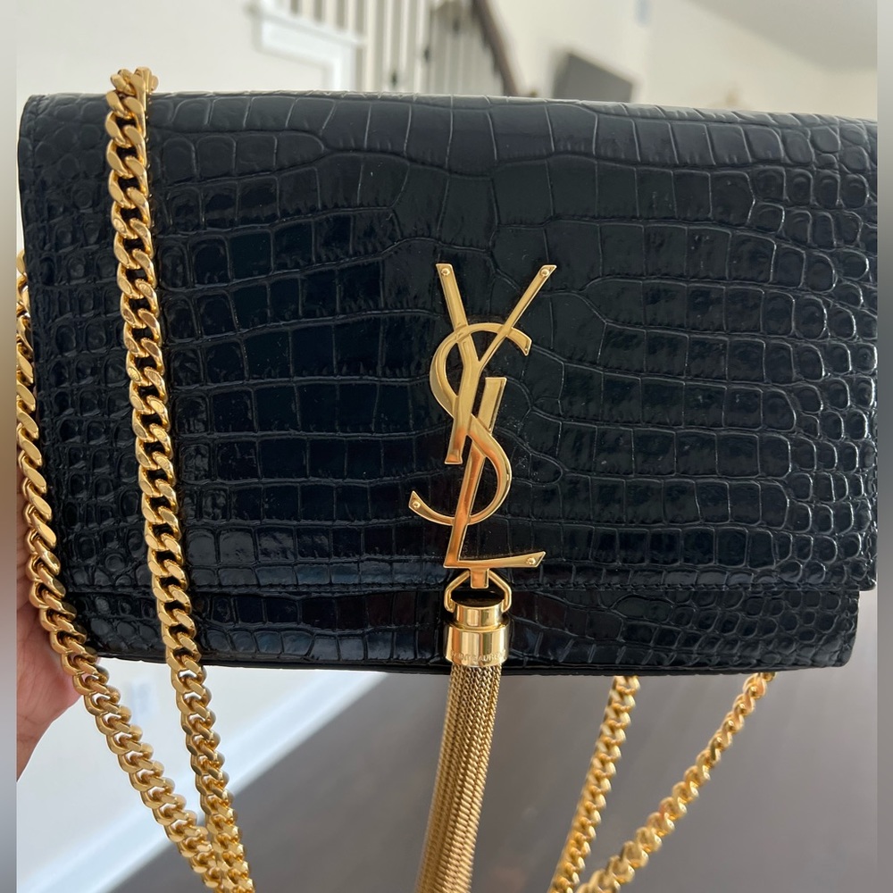 YSL CROC KATE BAG - Small